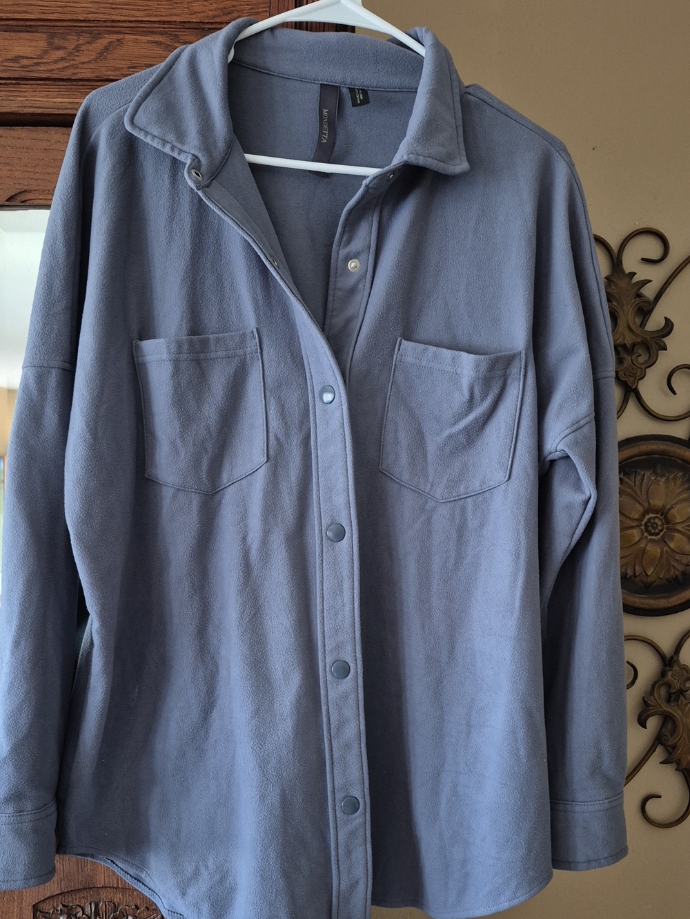 3For$25  Mondetta Dusty Lavender Button-Front Casual Shirt Jacket